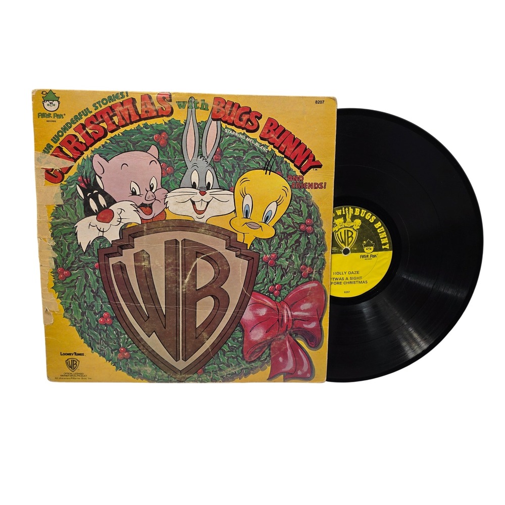 Vintage Christmas with Bugs Bunny and Friends Vinyl Record Mel Blanc 8207 LP*